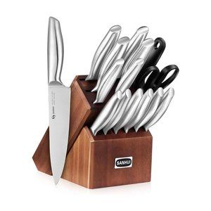 Sanhui 15-Piece Knife Set with Block
